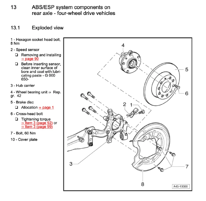 Audi A3 8P 2003-2008 - Manuel d'atelier officiel - Anglais - Photo 3/4