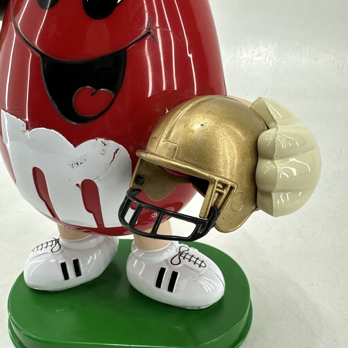 ビンテージ m&m's キャンディディスペンサー アメフト M&M's エムアンドエムズ ディスペンサー アメフト レッド