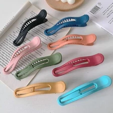 Seamless Plastic Simple Large Hair Clamping Hairpins Duckbill Claw Hair Clip