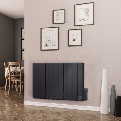 Electric Heater Black Wall Mounted Radiator Wall Mounted Beldray