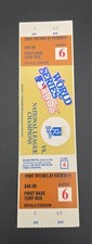 1985 World Series FULL Ticket Unused GAME 6 Royals Cardinals First Base Turf Box