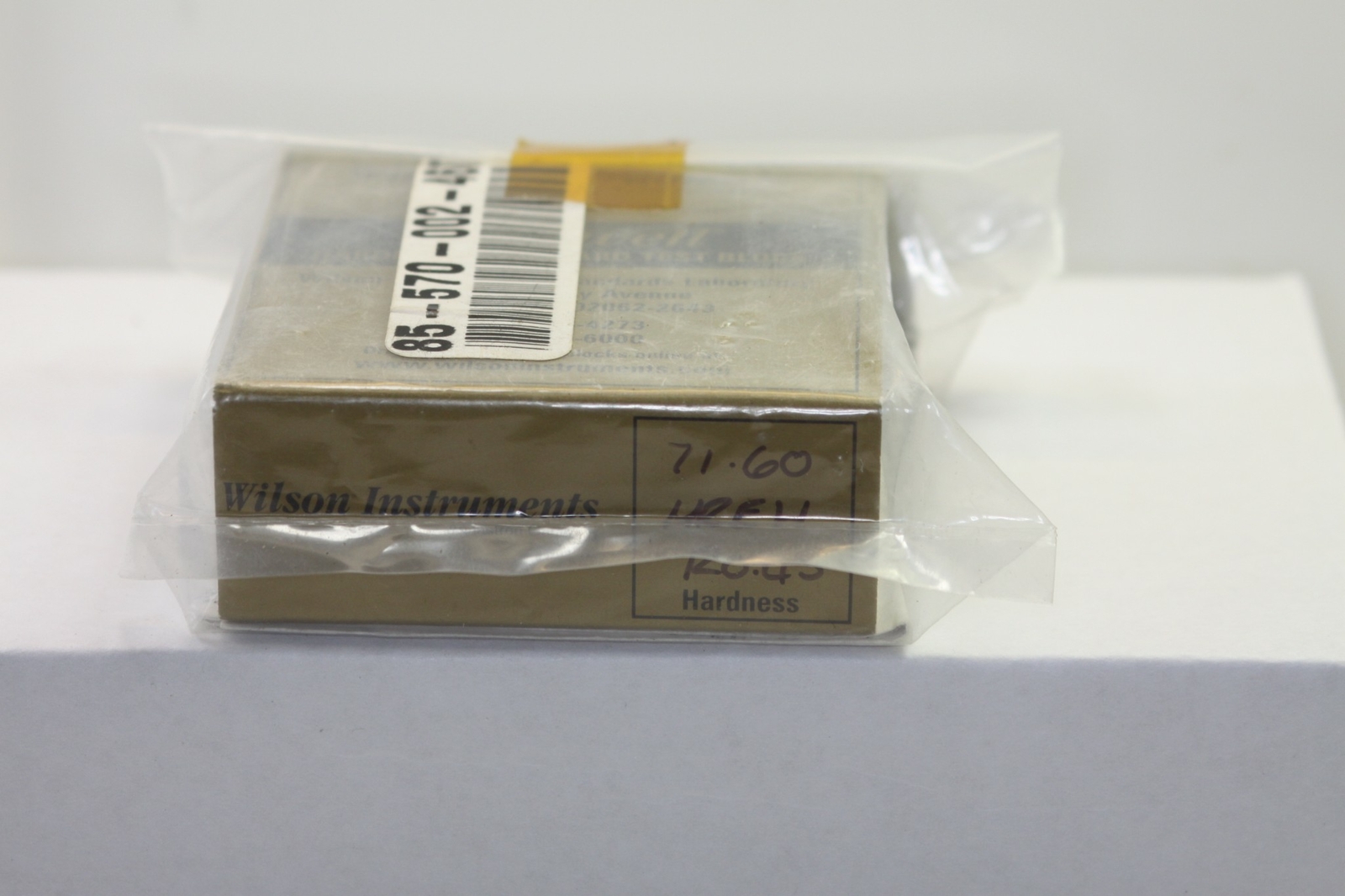 WILSON ROCKWELL HARDNESS TEST BLOCK 71.60 HREW R 0.45 eBay