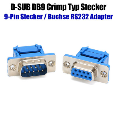 D-SUB DB9 9-Pin Männlich/weiblich Flach Band Kabel IDC Klemme Anschluss Adapter