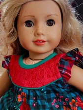American Girl 18" Tenny Grant blonde hair brown eyes 3 new Matilda Jane outfits