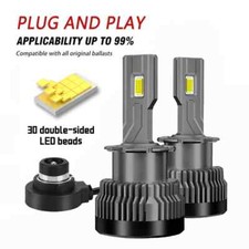 2pcs D1S D3S Led Headlight Bulbs 35W D4R D2R Auto Lamp 6000K White High Low Beam