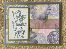 Artistically inked birthday thank you friend card kit of 10 made w/ Stampin' Up!