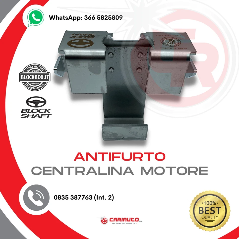 ANTIFURTO Per Protezione Centralina AUTO STEEL MONSTER 4mm CON PRESE SUPERIORI - Imagen 3 de 4