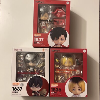 Nendoroid:Kenma Kozume 1836, Kusaka Kabane 1637, Tetsuro Kuroo 1837, 2nd Uniform