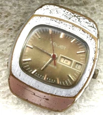VINTAGE SOVIET RUSSIA USSR MENS WATCH POLJOT MECHANICAL NOT WORKING RARE