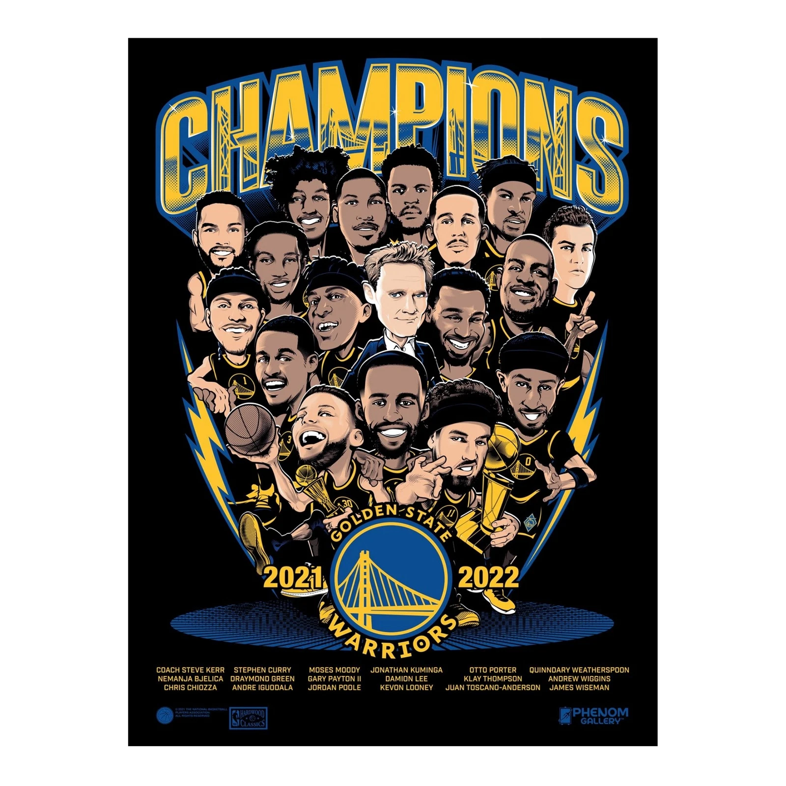 Phenom Gallery Golden State Warriors 2022 NBA Championship Poster