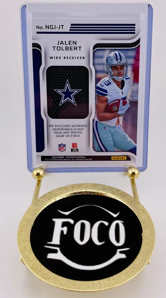 Jalen Tolbert 122/349 New Generation, 2022 Certified Rookie Patch #NGJ-JT (DT) - Image 2 of 2