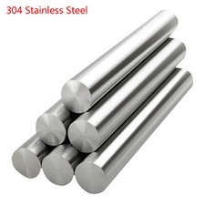 A2 Stainless Steel Round Bar Rods Solid Metal Rod Diameter 3-45mm Length 500mm