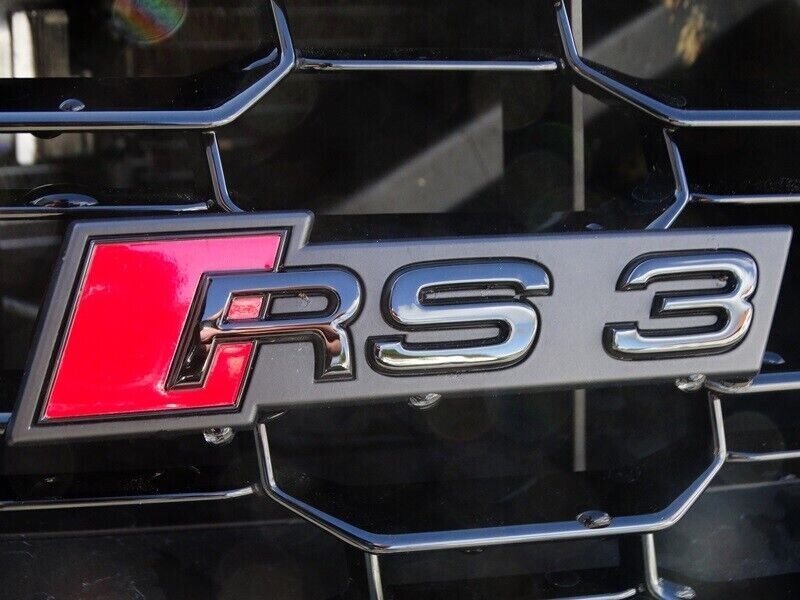 GENUINE AUDI RS3 2017- 2020 front grill BLACK RS3 BADGE EMBLEM
