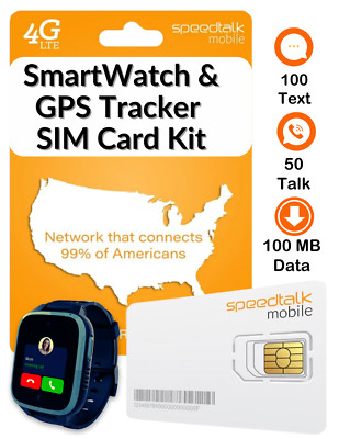 1YR SmartWatch SIM Card 4G LTE GSM Smart watch & Wearables