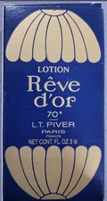 REVE D'or “ Dream Of Gold” Lotion By L T Piver Paris 3.5 fl/oz