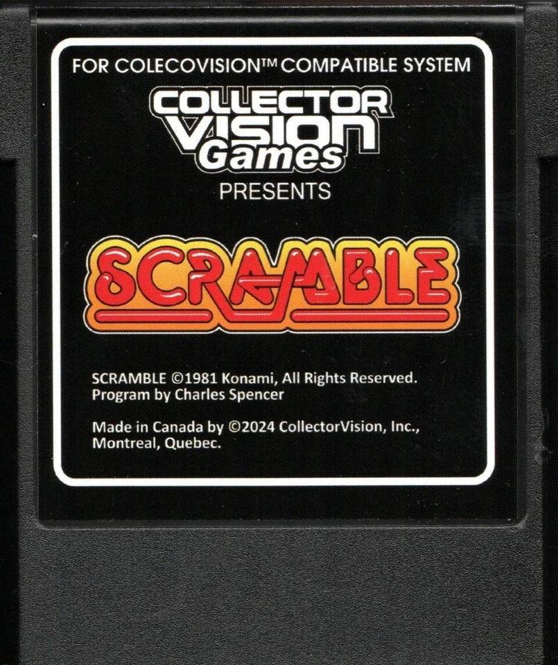 SCRAMBLE for Colecovision ADAM Cartridge. NEW - No SGM needed - Image 3 of 3