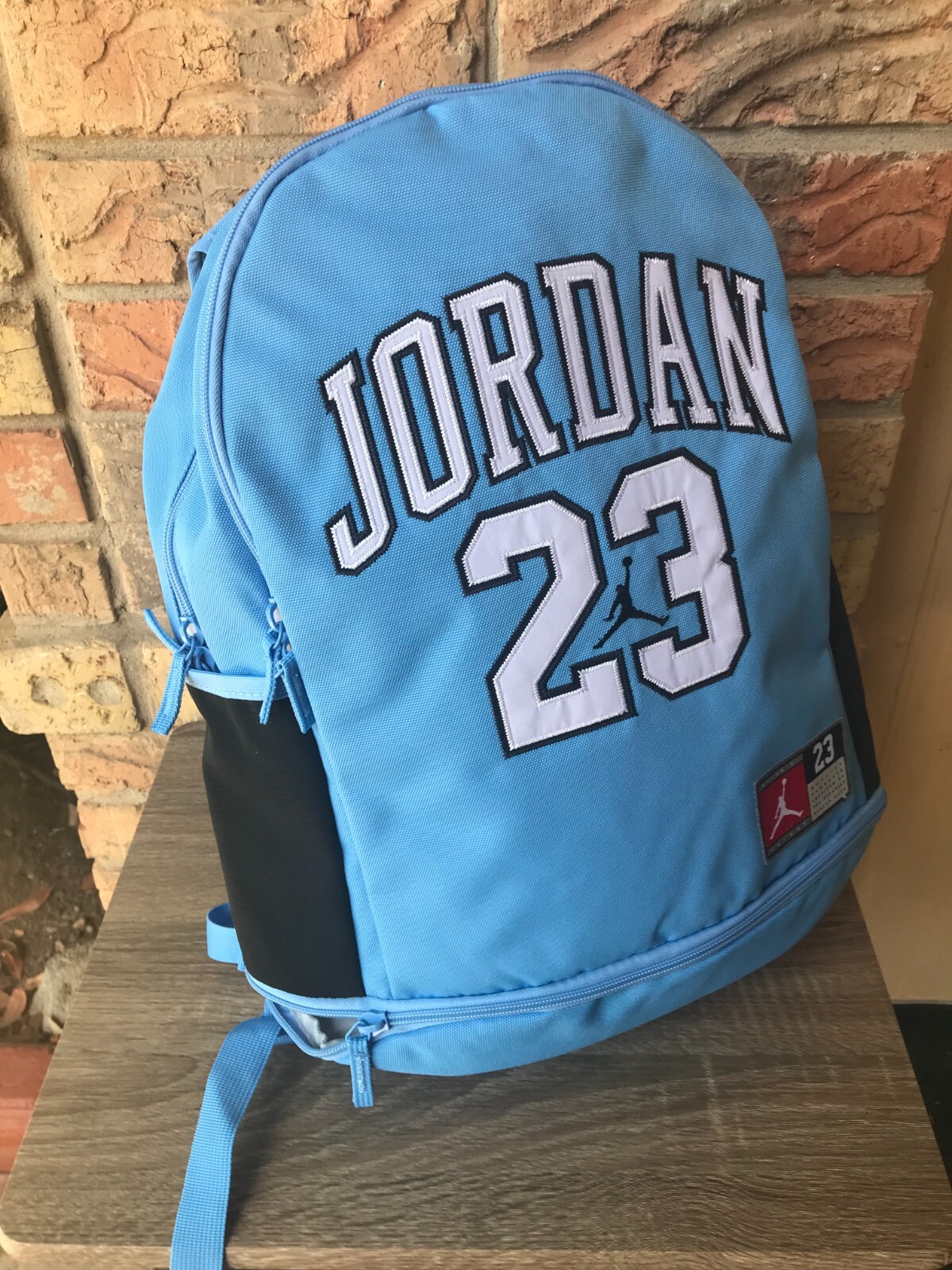 Jordan Jersey Backpack Padded Laptop Sleeve Shoe Garage Bottom University Blue