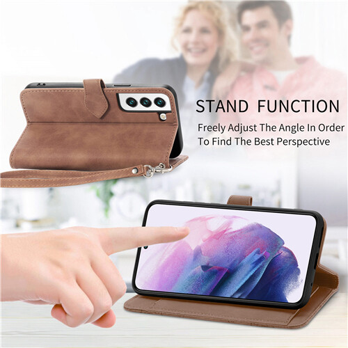 For Samsung S25 S24 FE Ultra S23 Plus S22 S21 Zip Wallet Case Flip Leather Cover - Bild 4 von 20