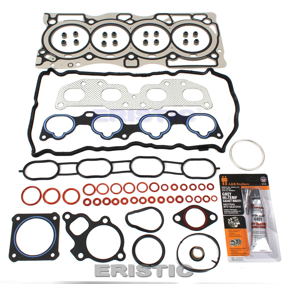 Para 07-12 Nissan Altima Sentra 2.5L DOHC Junta de culata y pernos Bomba de agua de distribución Foto 2 de 4