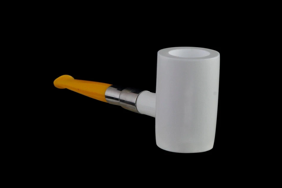 Pipa de póquer de lujo CUTTY BLOQUE ESPUMA DE MAR - NUEVO - TALLADO A MANO CON estuche #1190 Foto 2 de 4