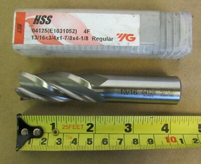 YG1 HSSCO8 04125 E1031052 13/16 X 3/4 X 1-7/8 X 4-1/8 4 FLUTE REGULAR