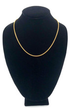 18 inches stainless steel gold tone necklace comfortable stylish unisex model 3