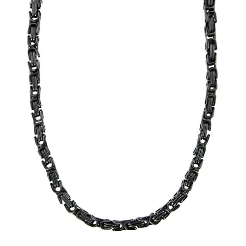Collana Uomo In Acciaio Inox: Catena Bizantina Di Tendenza, Larghezza 4-8 Mm, Lunghezza 51-71 Cm. Gioiello Minimal E Resistente, Regalo Perfetto Per Lui.