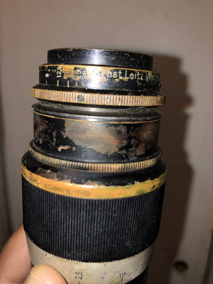 (¡NECESITA AHORRO!) Ernst Leitz Wetzlar; Hektor 73,5 cm (?); Lente 4.5 Nº 600767 Foto 3 de 4