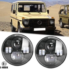 E-Zulassung 2X LED 7 Zoll Scheinwerfer Für G-Klasse W460 W461 Jeep Wrangler Ⅲ JK