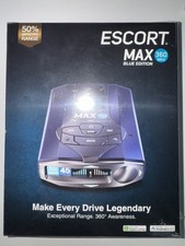 Escort MAX 360 MKII Laser Radar Detector App Bluetooth Extreme Range Open Box
