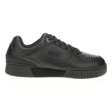 Fila Targa Nt Perforated Lace Up  Mens Black Sneakers Casual Shoes 1TM02100-005