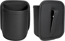 Leather Car Cup Holder Organizer 2-Pack  Anti-Sag Clip On Drink Cupholder for