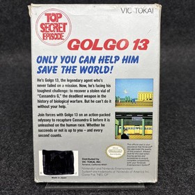 Golgo 13: Top Secret Episode Box And Game Only (NES) - Authentic Good Condition