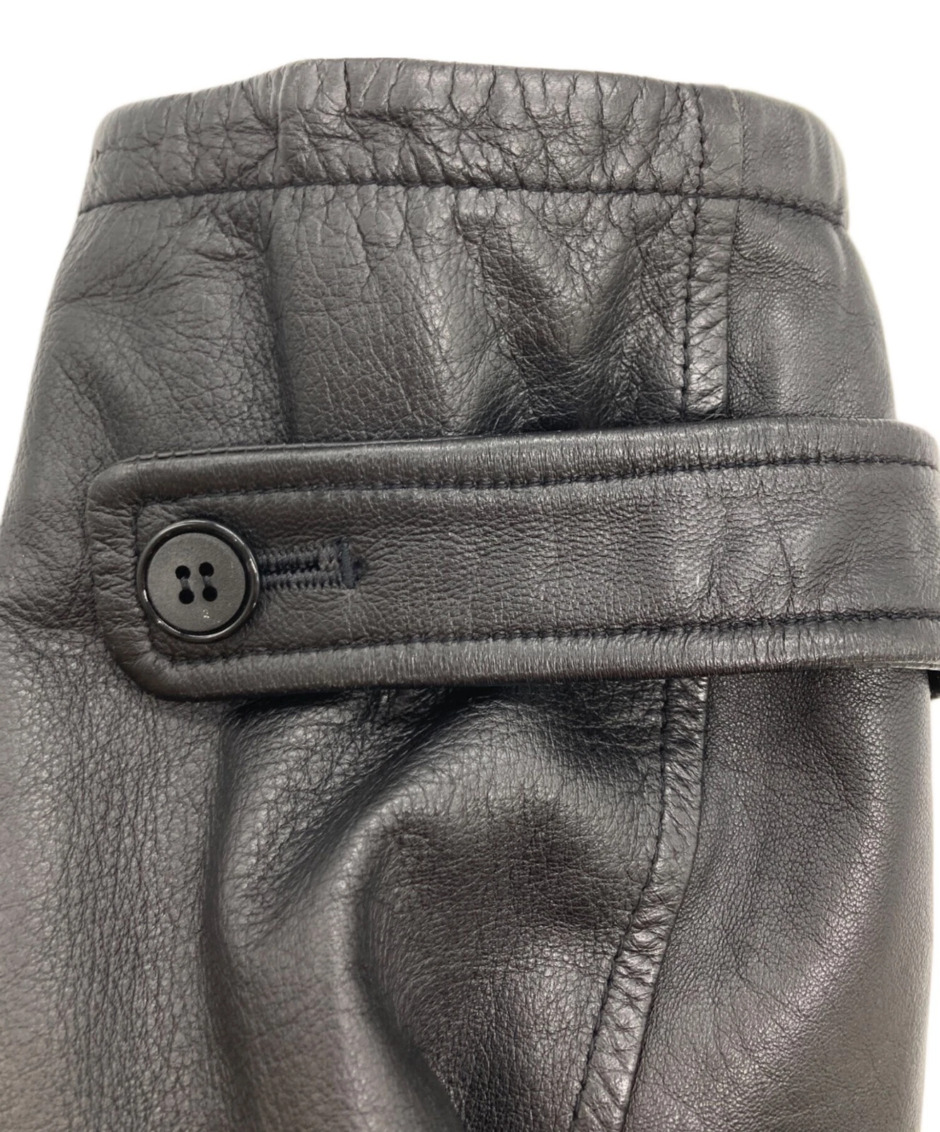 JAC LEATHER Ram Leather Jacket Men's Size LL Black image 8