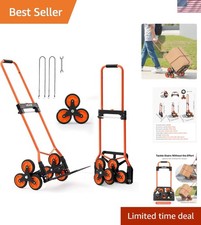 Heavy-Duty Folding Stair Climber Cart: 260 lbs Capacity for Effortless Transport