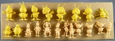 Maya die Biene - Zemo's Bubble Gum - komplette Serie mit 20 monochromen Figuren