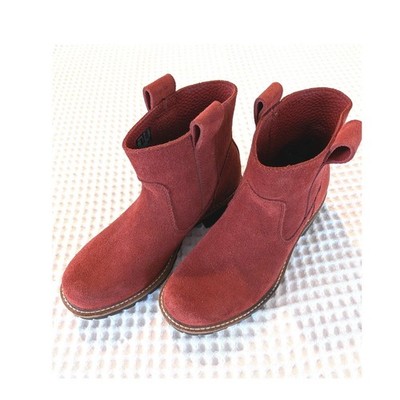ECCO Elaine Chukka Ankle Boots Women's US 5 EU 36 Brick Red Nubuck Leather New