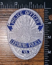 Leesburg Virginia Police Office Velkro Uniform Patch