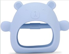 Teething Toys for Babies Soothes Pain Itching Gum Silicone In Blue New Sealed