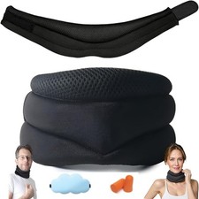 Neck Brace for Snoring,Neck Support, Adjustable Soft Cervical Collar for Relief