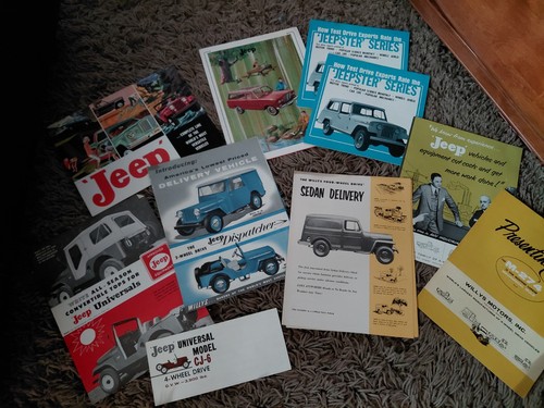 1940's -60s Willys Jeep Dealer Brochure Lot
