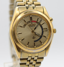 SEIKO KINETIC 5M42-0A48 WRIST WATCH 36mm FOR REPAIR GO 