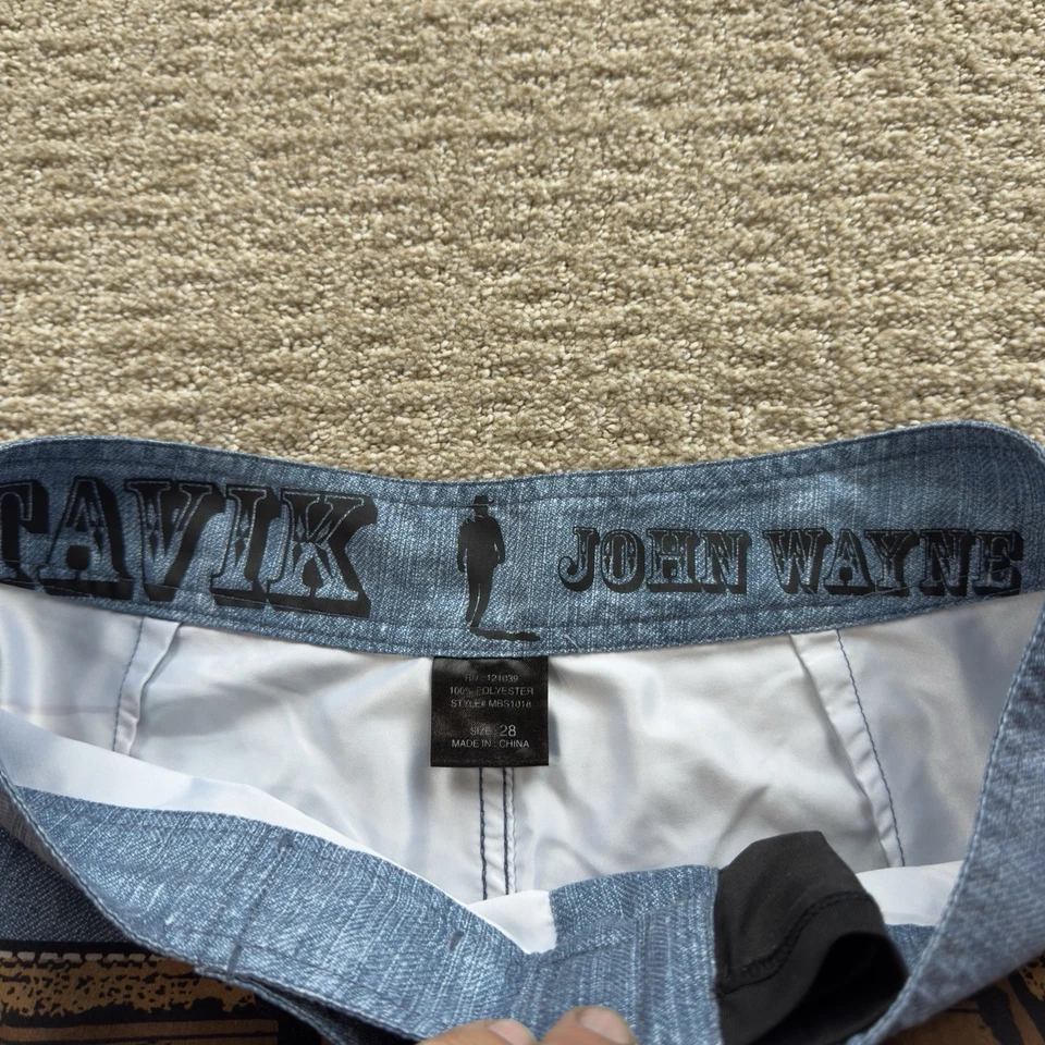 Tavik John Wayne Shooter Board Shorts Para Hombre 28 Pistola Cinturón Funda Estampado Completo Foto 4 de 4