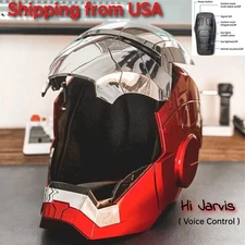 Iron Man 1:1 MK5 Jarvis Deformable Voice Control Wearable Helmet Christmas Mask