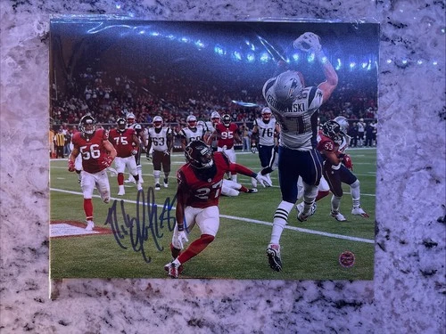 Rob Gronkowski Signed 8x10 Photo Autographed Patriots TE w/ COA Super Bowl Champ