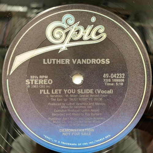 LUTHER VANDROSS/I'll Let You Slide