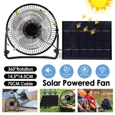 Solarpanel Lüfter Kit Solar Lüfter Solarpanel Ventilator Outdoor USB Camping Fan