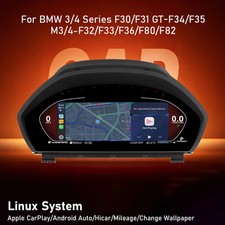 12,3 Zoll CarPlay Digitales Instrument Cluster f�r BMW 3er 4er F30 F32 F36