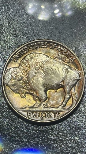1938-D Buffalo Nickel 5 Cents MS+ Amazing Condition Full Horn