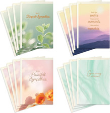 24 Packs Sympathy Cards with Envelopes 4.6 X 6.8 Inch , Bereavement Card Bulk,